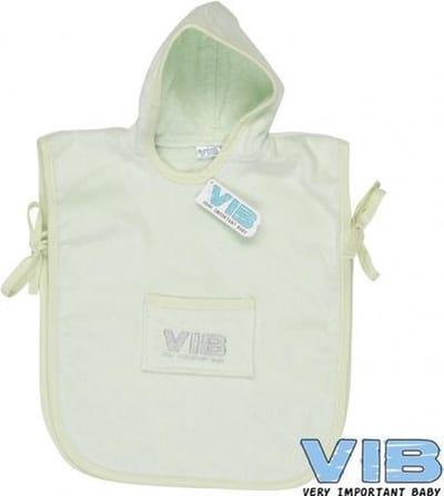VIB® - Poncho voor kinderen Katoen - VIB (Mint) - Babykleertjes - Baby cadeau - zwangerschap aankondiging - geboorte cadeau