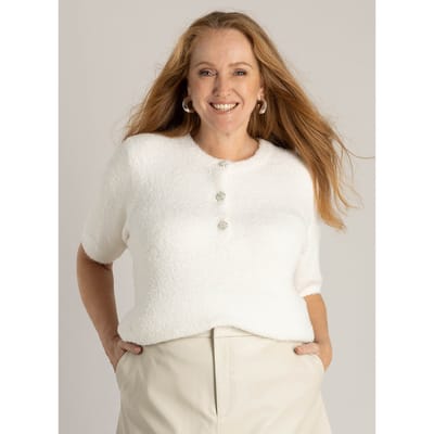 YEST CURVE Hera Tops - Winter White - maat X-0(44)