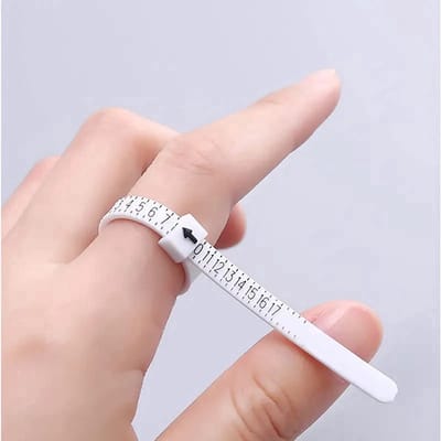New Age Devi - Ringmeter - Ringmaat opmeten - Vinger opmeten - Vingermaat meter - Verstelbaar - Ringsize tool - Ringvinger - Universeel