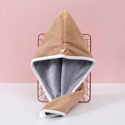 Dubbeldikke Handdoek voor Droog Haar Dubbelzijdig Gebruik Droog Haar Mutsen Badkameraccessoires Verpleegmuts met Gesp Sauna Spa Handdoek