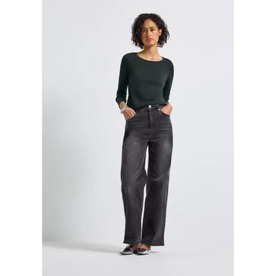 Basic shirt met lange mouwen