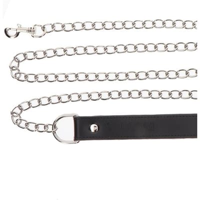 Taboom - Chain Leash - Bondage / SM Collar and leash Zwart