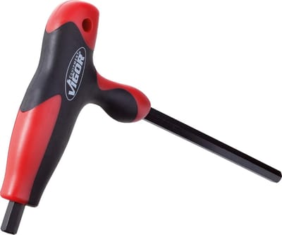 T-handgreep Schroevendraaier - Zeskant Schroevendraaier - Klusjes Binnen - Soft Grip Handvat - 5 mm - Rood