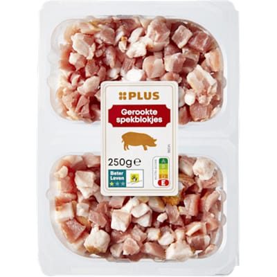 Dobbelsteentjes gerookt spek