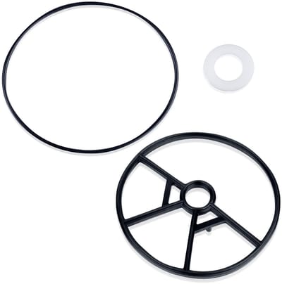 Dailygoods- Spider Pakking Set - Vervangende Onderdelen - O-Ring - Rubber/Kunststof - Buitendiameter 14 cm - Inclusief 1 grote O-ring en 1 kleine cirkel - Filterpakking