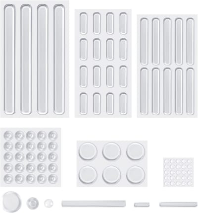 Elastic Buffers 86pcs - Transparante Silicone Pads, Rubber Voetjes, Zelfklevende Stoppers voor Meubels, Deuren en Elektronica