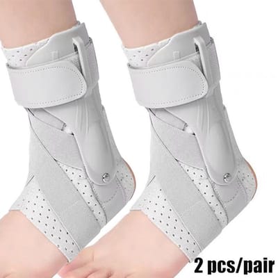 Enkelbrace Voor Enkelverstuiking Ondersteuning Met Zijdelingse Stabilisatoren Voor Mannen Vrouwen Herstel Peesontsteking Verlichting M
