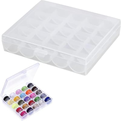 Lege Plastic Spoelbox voor Naaiaccessoires, Sorteren van Kleine Onderdelen en Draadopslag, Ideaal voor Naaiwerk en Organisatie