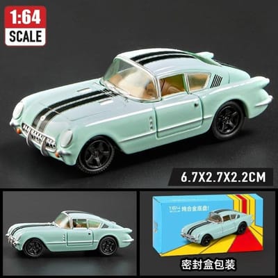 1:64 Gt500 Supra Pontiac Legering Sportwagen Model Metaal Miniatuur Serie Schaal Auto Voertuigen Model Kinder Speelgoed Cadeau