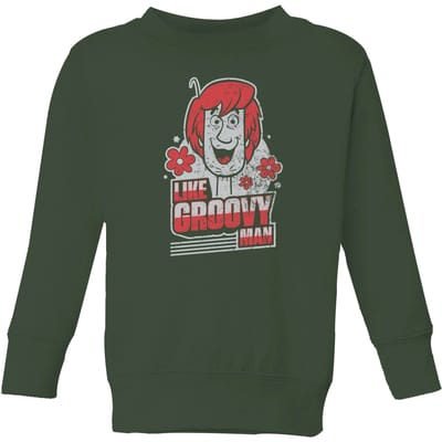 Scooby Doo Like, Groovy Man Kids' Sweatshirt - Forest Green - 98/104 (3-4 jaar)