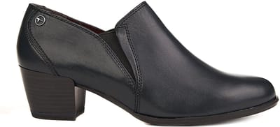 Tamaris lederen schoenen marineblauw - 38