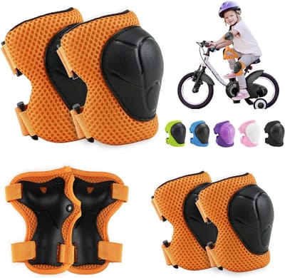 Knie- en elleboogbeschermers set voor kinderen | 6-in-1 | Ideaal voor skateboarden en skaten