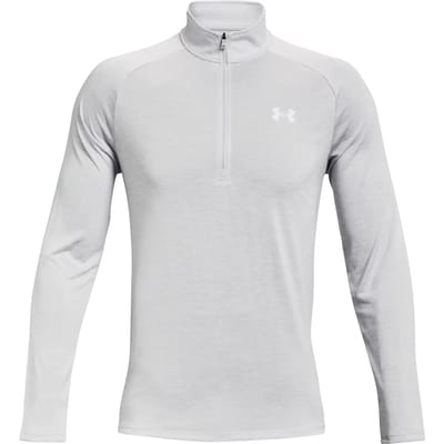 Under Armour UA Tech 2.0 1/2 Zip-GRY Heren Sporttrui - Halo Grijs - Wit