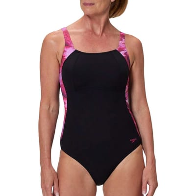 Speedo print luna lustre 1p wedstrijd badpak dames -