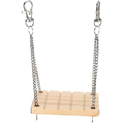 Houten Hamster Schommel Hangmat Kooi Oefening Kiezen Speelgoed gray