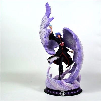 Naruto 15,35 pouces/39 cm CS aube Organisation Konan anime Articles dérivés Femme Masquée Ailes Dieu Illusion peut Bouger Jouets en PVC Beau Cadeau black