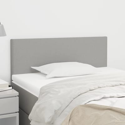 vidaXL - Hoofdbord - 90x5x78/88 - cm - stof - lichtgrijs