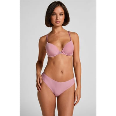 Hunkemöller Dames Lingerie Invisible string Lace Back - Roze - maat XS