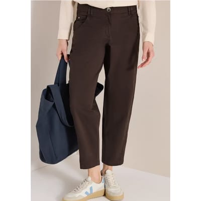 Mid Waist Barrel Leg broek in Casual Fit