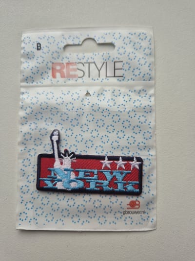 Restyle strijkapplicatie 'new york'