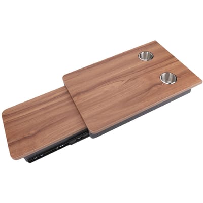 Camper Tafelblad Uittrekbaar Verlengbaar 600x400x100mm Hout Marine Boot Tafelblad voor Camper Jacht Bruin bruin