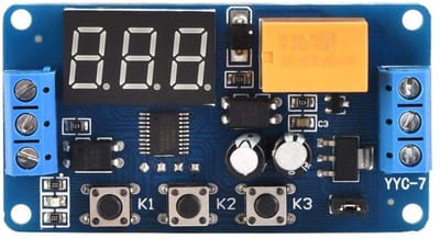 Dailygoody - Timer stuurrelais - instelbare cyclus timer - tijdvertragingsschakelaar - DC 3V tot 7V - motoren en verlichting - veelzijdig en compact