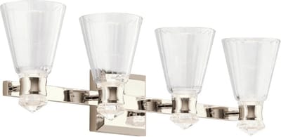 Kichler LED Wandlamp Kayva | 22W 3000K 1625Lm 830 | IP44 | Polished Nickel