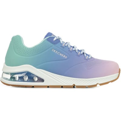 Skechers 155628 Uno 2 Ombre Away - Damesschoenen Sneaker - BLMT-Blauw