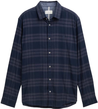 Tom Tailor Regular fit overhemd met geborduurd logo