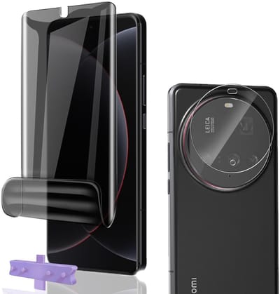 Dailygoods - Privacy Displaybeschermfolie voor Xiaomi 15 Ultra met Camera-glas