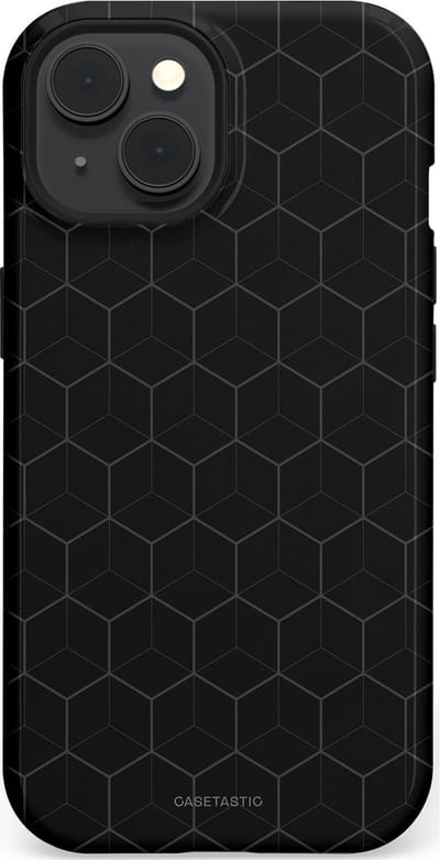 Casetastic Hoesje Geschikt voor Apple iPhone 15 Magsafe - Stijlvolle Beschermende Duo-layer Case - Hexago