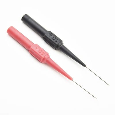 Testsonde set - Meetpennen - Elektronica testen - Anti-breuk handgrepen - 10 stuks - Rood zwart