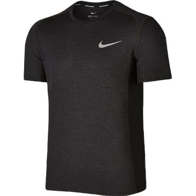 Nike Effen Kleur Sport Crew Neck Pullover Korte Mouw T-shirt Heren Tops Zwart Bruin 834241-014 L black