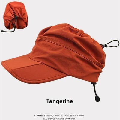 Nieuwe Opvouwbare Zomer Buiten Sneldrogende Pet UV-Bescherming Waterdicht Open Vizier Baseballpet Verstelbare Zonbescherming Pet brown