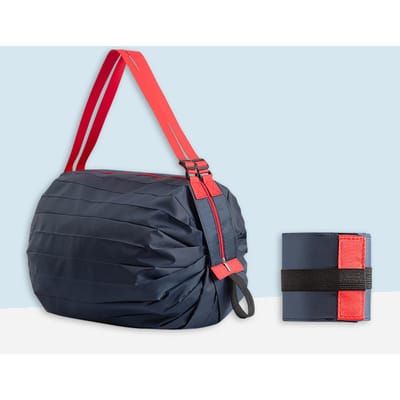 Milieuvriendelijke boodschappentassen Opvouwbare wasbare waterdichte herbruikbare nylon handtas met grote capaciteit One Size donkerblauwe kleur