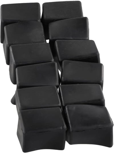 Stoelpoot Beschermers - Meubelvoetjes Vloerbeschermers - Meubels Verplaatsen - Rubberen Materiaal - 20 x 30 mm - Zwart