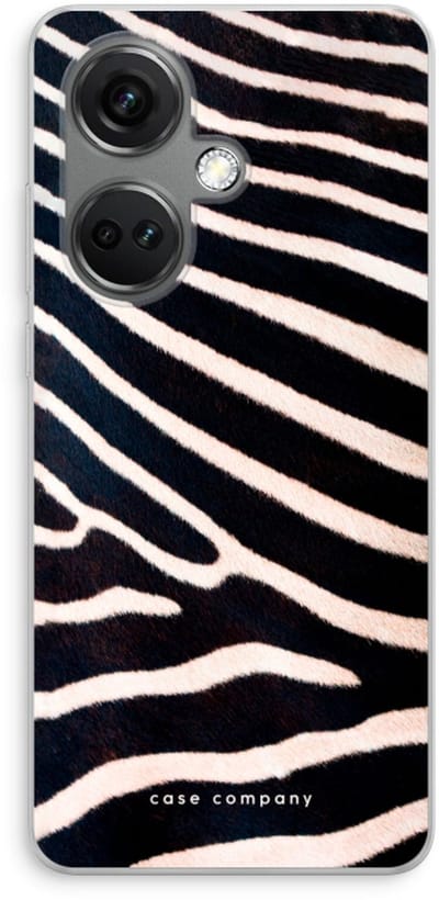 Case Company® - Hoesje geschikt voor OnePlus Nord CE 3 hoesje - Zebra - Soft Cover Telefoonhoesje - Bescherming aan alle Kanten en Schermrand