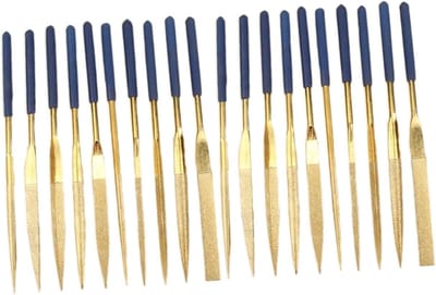 Complete Vijlenset - Precisie Vijlen - Hout Bewerken - Diamant Coating - 20 Delig - Gekleurd