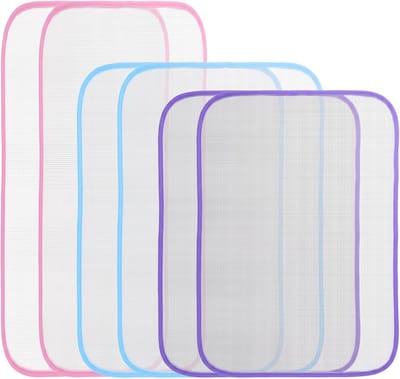 Strijkdoeken Set - Strijkmatten Beschermdoeken - Beschermend Strijken - Hittebestendig Polyester - 3 Maten - Roze Blauw Paars
