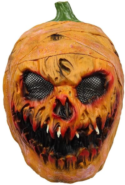 Dailygoods- Pompoenkop Halloween - Latex Masker - Griezelige Gezichtsbedekking - Feestrekwisieten - Duurzaam Materiaal - Comfortabel en Ademend