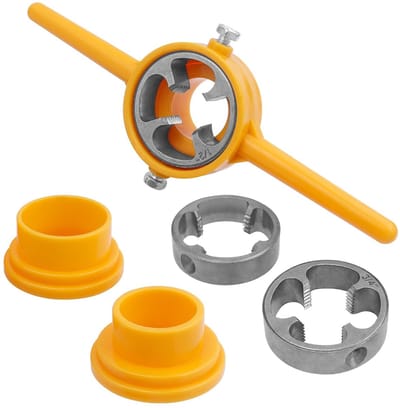 Allecto - Water Pipe Threader - PVC Pipe Tool Set - Handgereedschap - 6-delige set - Geschikt voor kunststof leidingen - Professioneel gereedschap