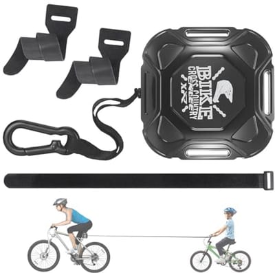 Intrekbare Fietskabel voor Kinderen - 2,5 m Fietsaccessoire voor Ouders en Kinderen, Geschikt voor Alle Fietsen, Tot 100 kg Draagvermogen