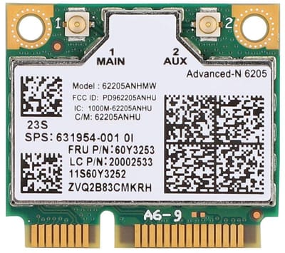 Dailygoody - 300 Mbps PCI-E Netwerkkaart - Draadloze Verbinding - Dual-Band - Geschikt voor Thinkpad - Snelle Wifi - Ideaal voor Gaming en Stream