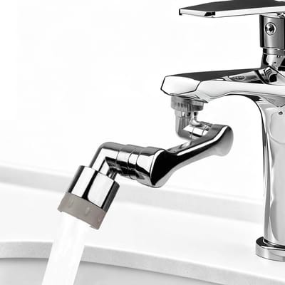 Unyqoos® Draaibare kraanverlenging met 1080 graden rotatie voor keuken en badkamer
