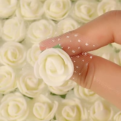 Set van 144 kleine kunstbloemen voor creatieve decoratie