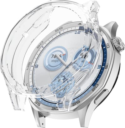 Strap-it Zacht TPU bescherm hoesje - case geschikt voor Huawei Watch GT 5 - 46mm (transparant)