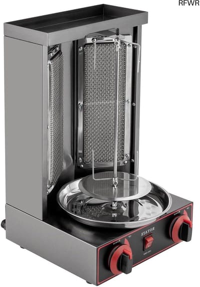 RFWR® Verticale Dönergrill met Automatische Spinmachine - 3000 W Kebabgrill en Gyrosmachine