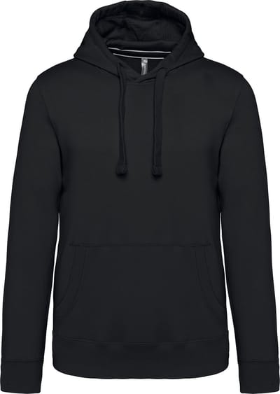 Kariban Hoodie met Capuchon en Kangoeroezak Zwart - 3XL
