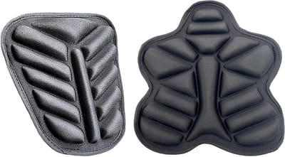 Zitkussen Motorfiets - Schuim Kussen Fiets - Comfortabel Rijden - Ademend en Antislip - 28.5 x 28 cm - Meerkleurig