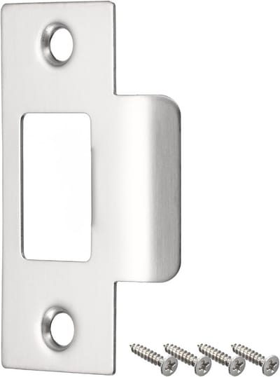 Deursluitplaat RVS 70x40mm voor Deurkozijn en Post - Zilver
